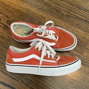 Rust color brick old skool vans